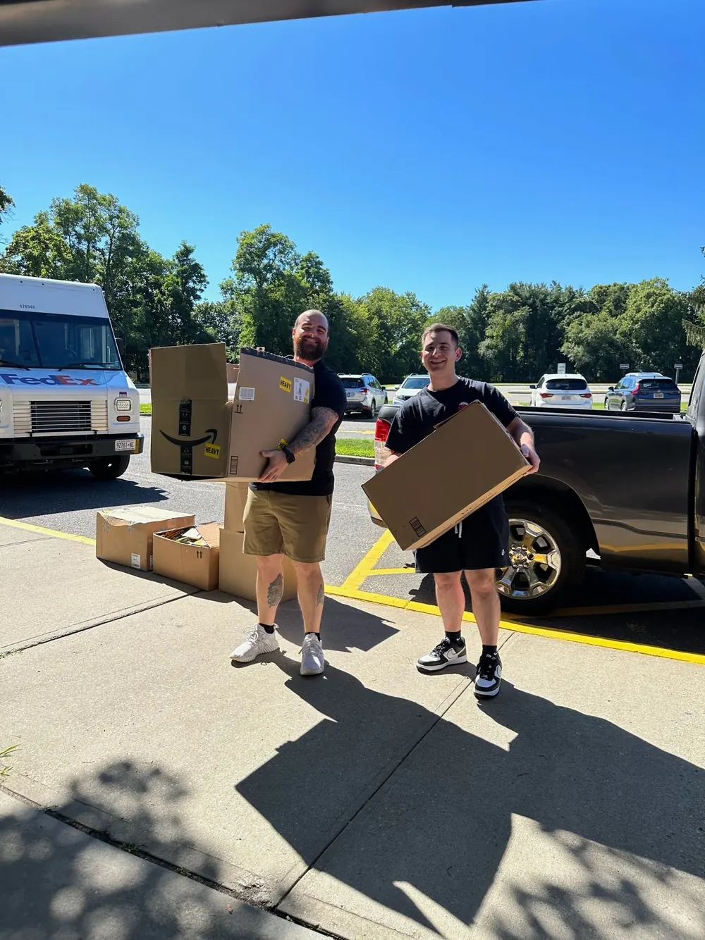 Delivering donations